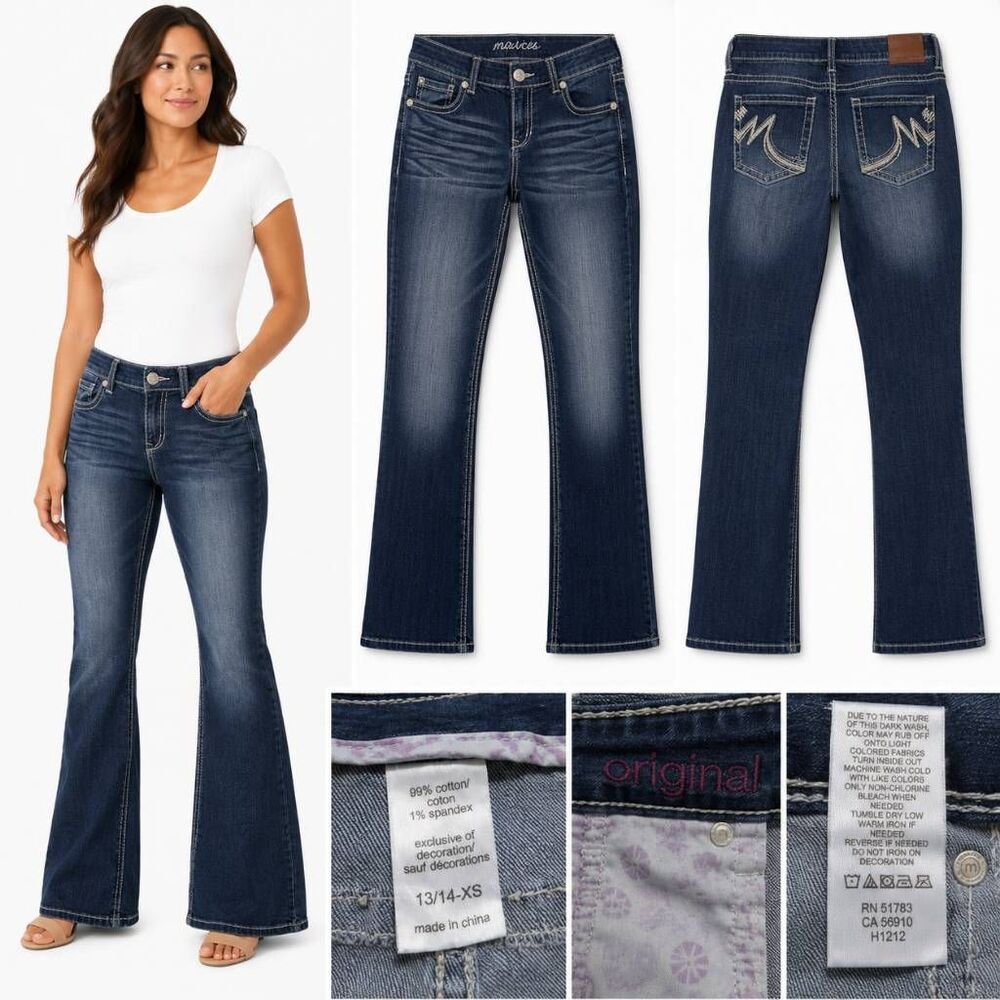 Maurices Original Bootcut Jeans Women's 13/14 XS Light Wash